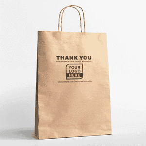 Custom Thank You Logo Stamp in Use