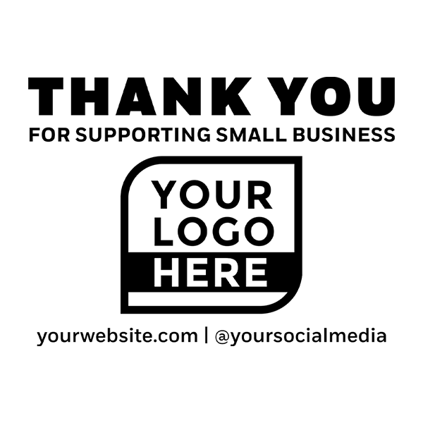 Custom Thank You Logo Stamp