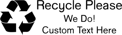Custom Recycle Please Rubber Stamp