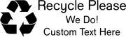 Custom Recycle Please Rubber Stamp