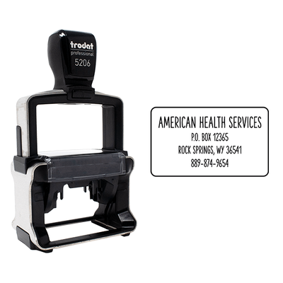 Condensed Rounded Address Stamp - alternate view