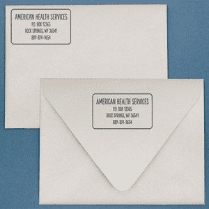 Condensed Rounded Address Stamp Lifestyle