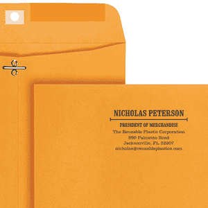 Custom Serif 4 Line Profession Stamp Lifestyle
