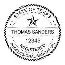 State of Texas Sanitarian Seal