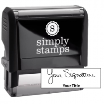 Extra Large Signature Title Stamp