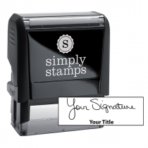 Medium Signature Title Stamp