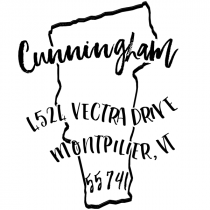 Custom Vermont Address Stamp