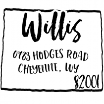 Custom Wyoming Address Stamp