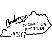 Custom Kentucky Address Stamp