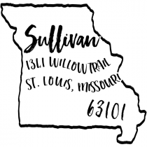 Custom Missouri Address Stamp