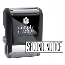 Second Notice Stock Stamp