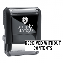 Received Without Content Stock Stamp