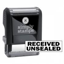 Received Unsealed Stock Stamp