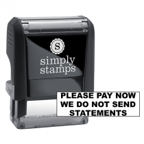 Please Pay Now We Do Not Send Statements Stock Stamp