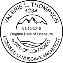 Colorado Landscape Architect Stamp Seal