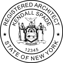 New York Architect Stamp