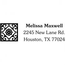 Deco Tile Address Stamp