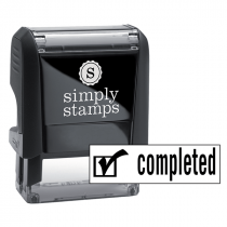 Completed Checkmark Stock Stamp