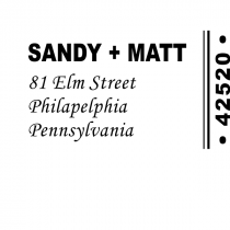 rubber return address stamp