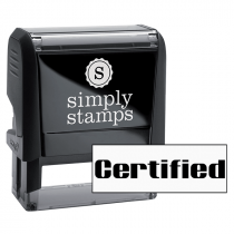 Certified Computer Office Stock Stamp
