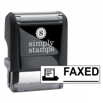 FAXED MACHINE Stock Stamp