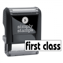 FIRST CLASS Lower Case Stock Stamp