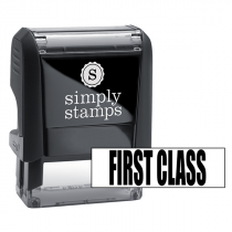 First Class Upper Case Stock Stamp