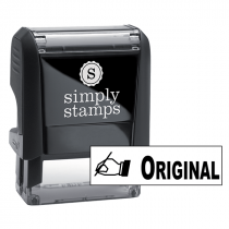 ORIGINAL Stock Stamp with Hand