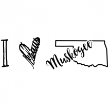 I Love Oklahoma Rubber Stamp