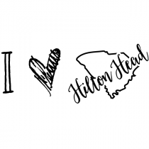 I Love South Carolina Rubber Stamp