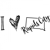 I Love South Dakota Rubber Stamp