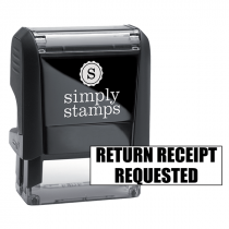 RETURN RECEIPT REQUESTED Stock Stamp