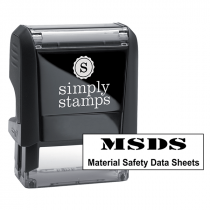 Material Safety Data Sheet Stamp