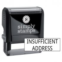 Insufficient Address Stock Stamp