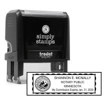 Minnesota Notary Seal Stamp Body and Design