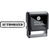 Authorized in Army Stamp Lettering Business Stamp