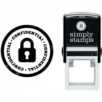 Confidential with Lock Business Stamp