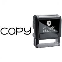 Copy in Lowercase Lettering Business Stamp