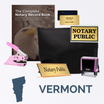 Vermont Deluxe Notary Kit in Pink