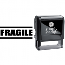 Fragile in Block Lettering Business Stamp