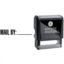 Mail By with Custom Line Business Stamp