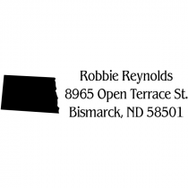 North Dakota Return Address Stamp