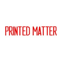 PRINTED MATTER Stock Stamp
