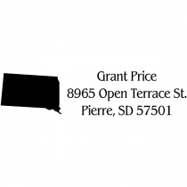 South Dakota Return Address Stamp