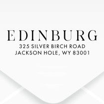 Duncan Script Address Stamp