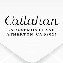 Duncan Script Address Stamp