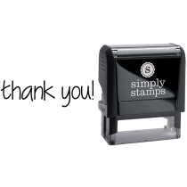 Thank You in Lowercase Business Stamp