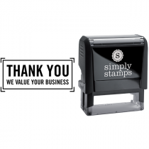 Thank You We Value Your Business Stamp