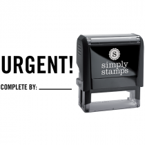 Urgent Complete By Business Stamp