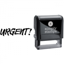 Urgent in Sketched Text Business Stamp